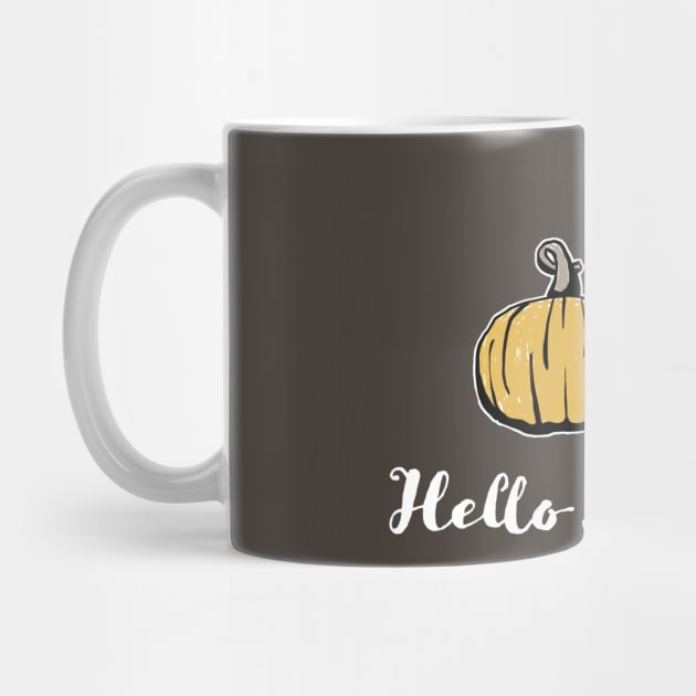 Hello Pumpkin Cute Country Gourds Harvest Autumn Fall Season by cottoncanvas